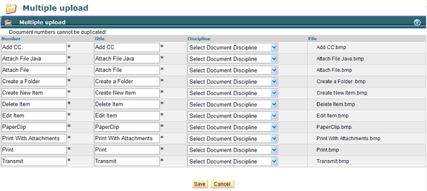 Mass Upload text Entry